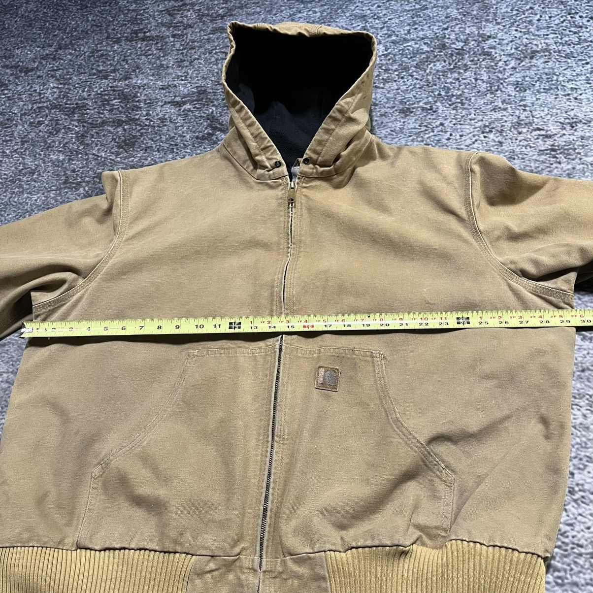 Carhartt VINTAGE CARHARTT TAN BROWN FADED JACKET HOODED WORKWEAR XXL Size US XXL / EU 58 / 5 - 9 Thumbnail