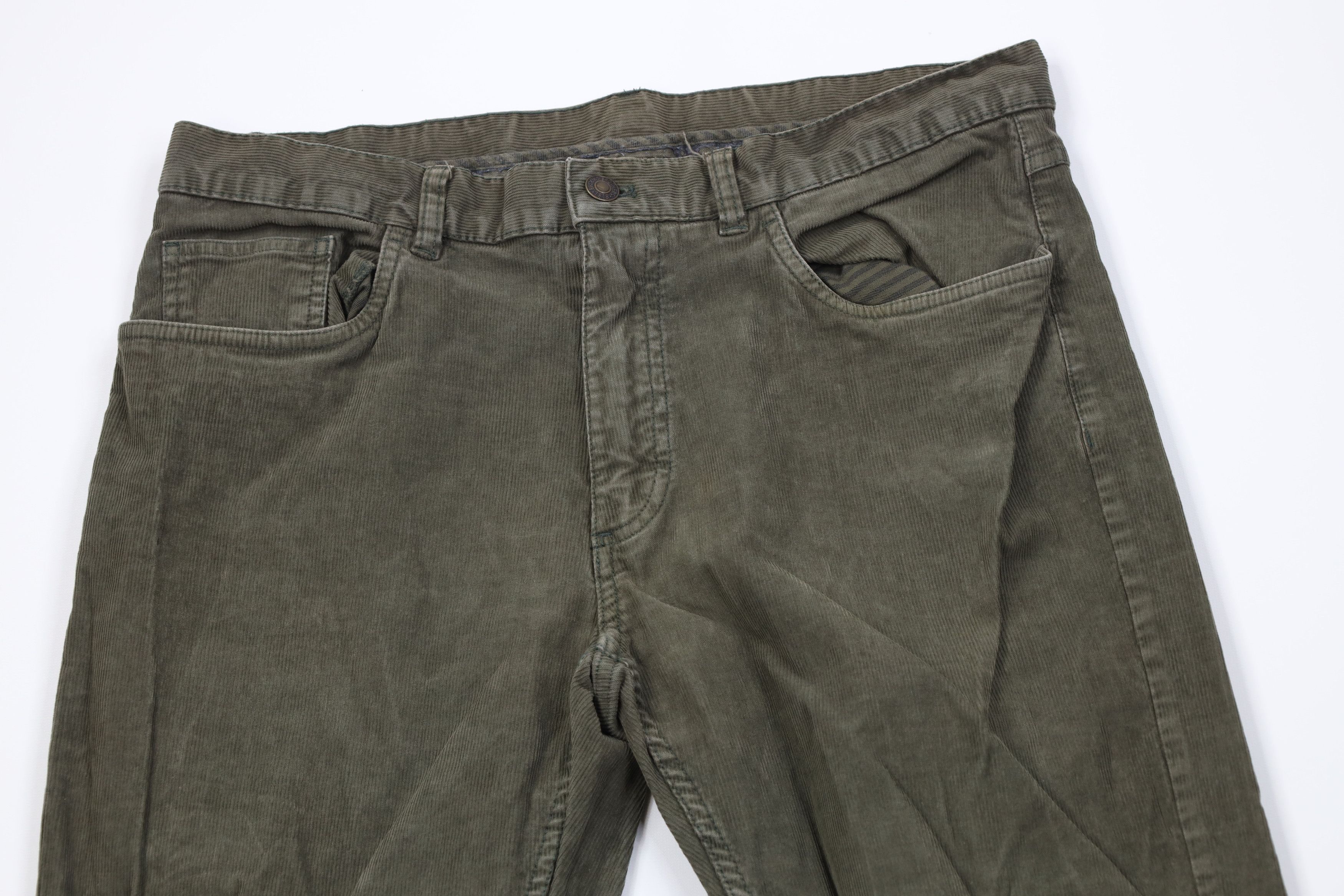 Brooks Brothers Vintage Y2K Brooks Brothers Corduroy Chino Pants Green Size US 34 / EU 50 - 2 Thumbnail