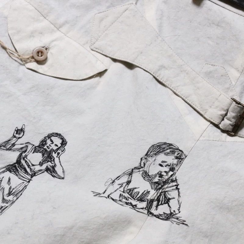 Archivio J.M. Ribot ARCHIVIO J.M.RIBOT Hand-Drawn Shorts 48 Size US 32 / EU 48 - 4 Thumbnail