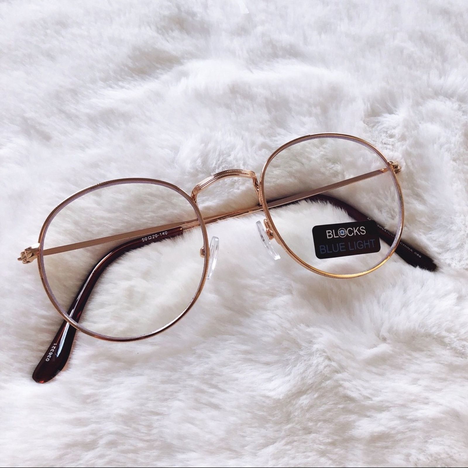 Other Mai Gold Round Computer Blue Light Glasses Size ONE SIZE - 3 Thumbnail