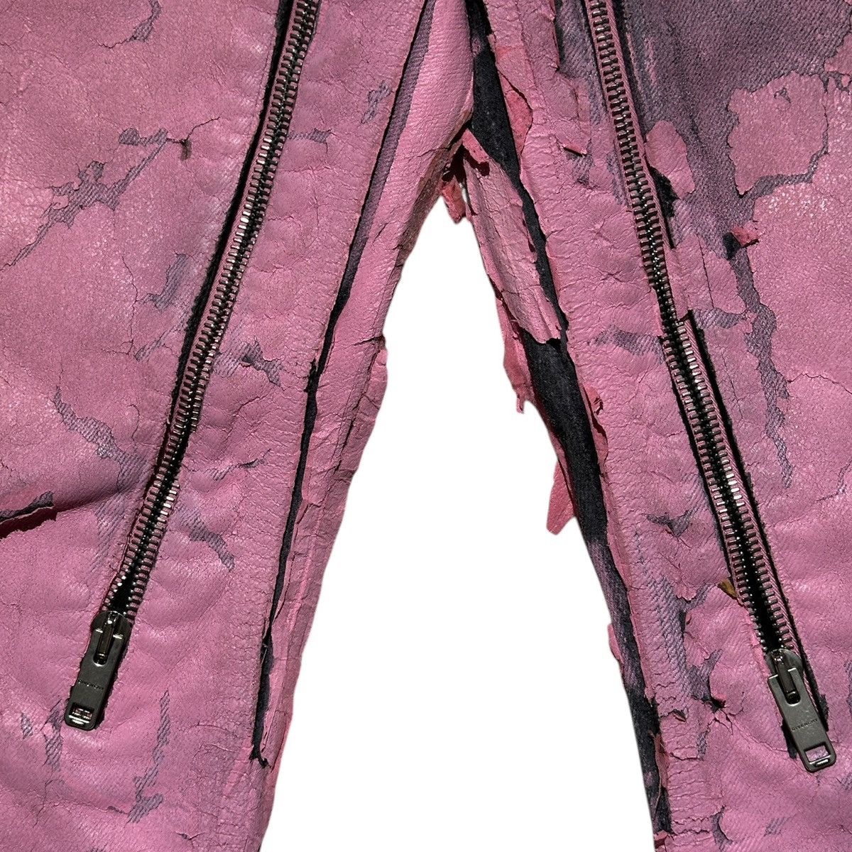 Givenchy Crackled painted thigh zip denim Size US 34 / EU 50 - 3 Thumbnail