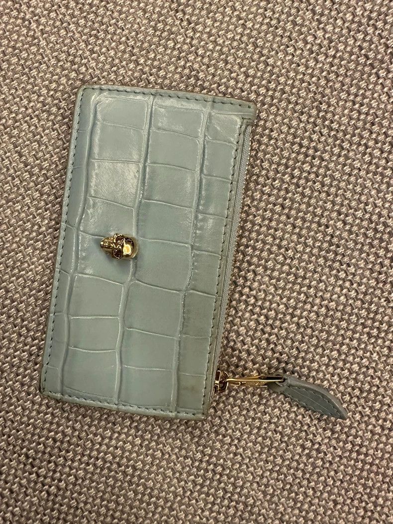 Alexander McQueen Alexander Mcqueen Crocodile Leather Card Bag 2504-Nextarrow Size ONE SIZE - 2 Thumbnail
