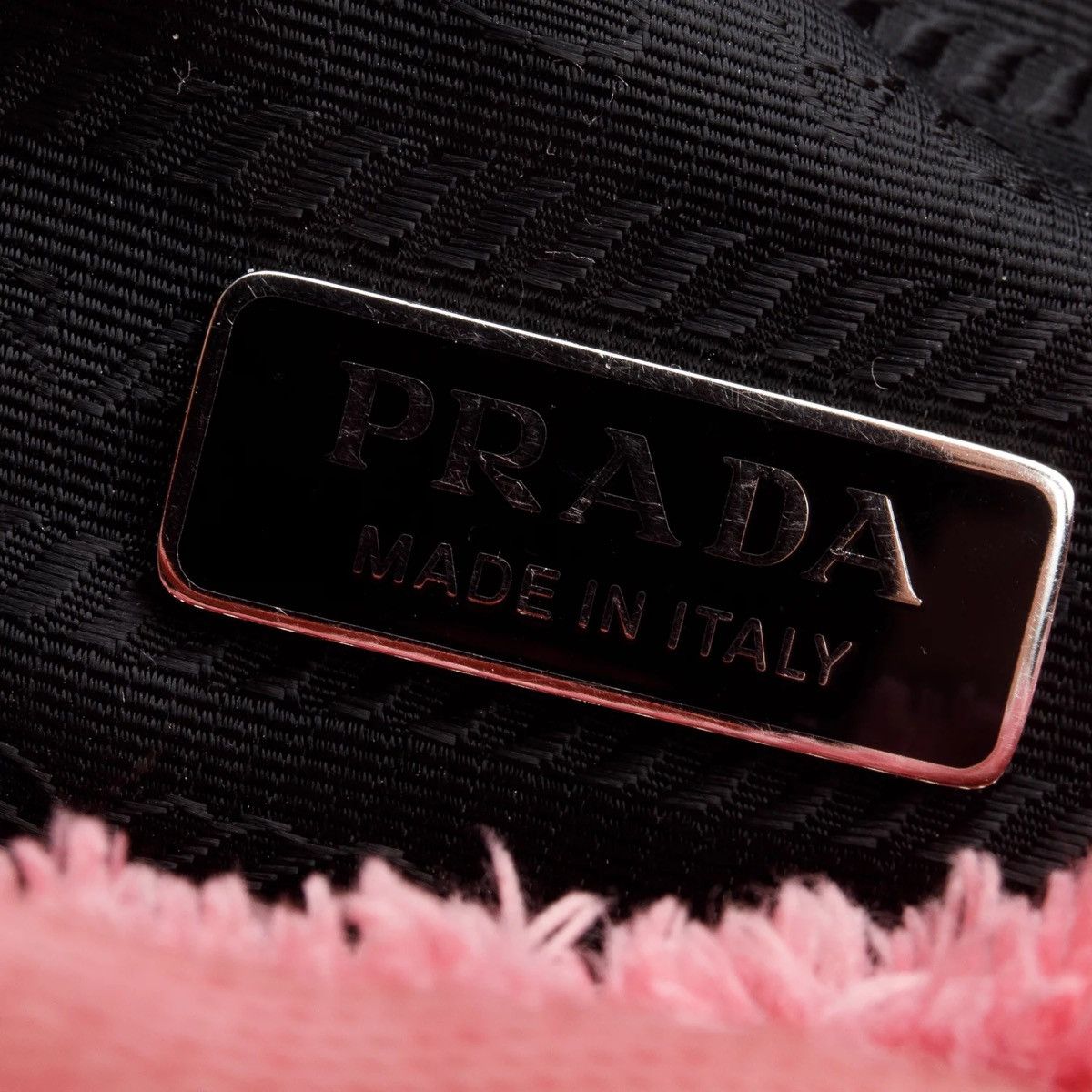 Prada Prada Pink Terry Cloth Re-Edition 2000 Mini Bag Size ONE SIZE - 9 Thumbnail