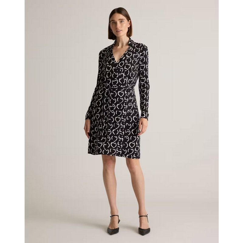 Quince 100% Silk Jersey Mini Wrap Dress Size M NWT