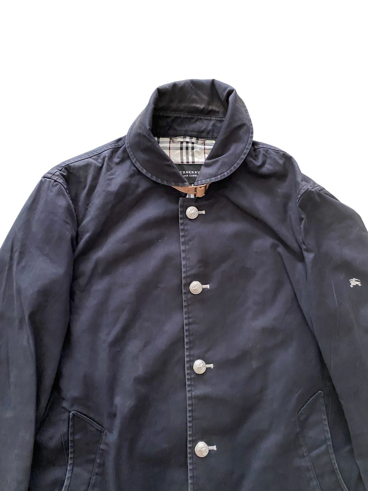 Burberry × Vintage Vintage BURBERRY LOGO Jacket Silver Button Punk design rare Size US L / EU 52-54 / 3 - 8 Thumbnail