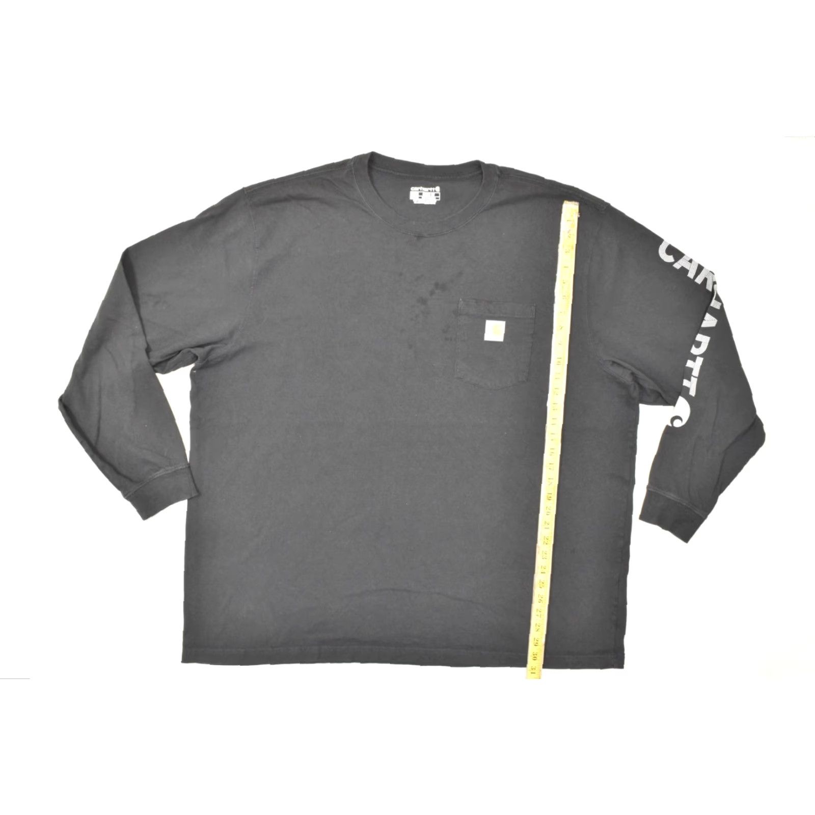Carhartt Carhartt 3XL Loose Fit Long Sleeve Pocket Tee Black TK6023-M Cotton Logo T-Shirt Mens Size US XXL / EU 58 / 5 - 4 Thumbnail