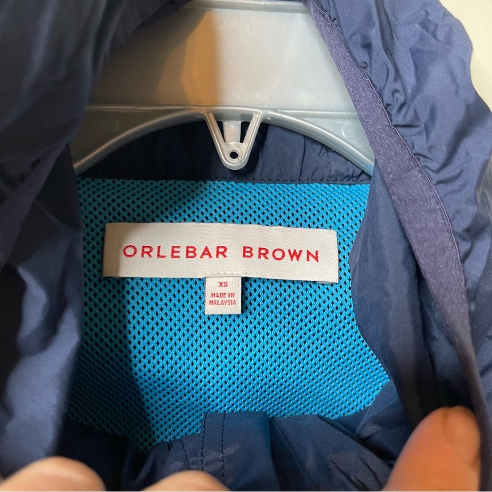 Orlebar Brown Orlebar Brown navy blue full zip hooded lightweight jacket Size XS / US 0-2 / IT 36-38 - 3 Thumbnail