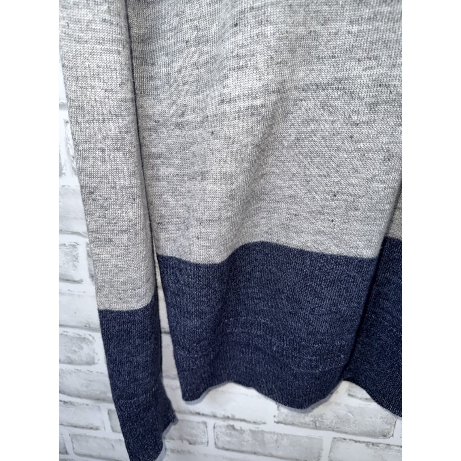 Scotch & Soda Scotch & Soda Home Alone Round Neck Pullover Sweater Mens L Gray Cotton Linen Knit Pullover Casual Fall Winter Regular Size US L / EU 52-54 / 3 - 5 Thumbnail