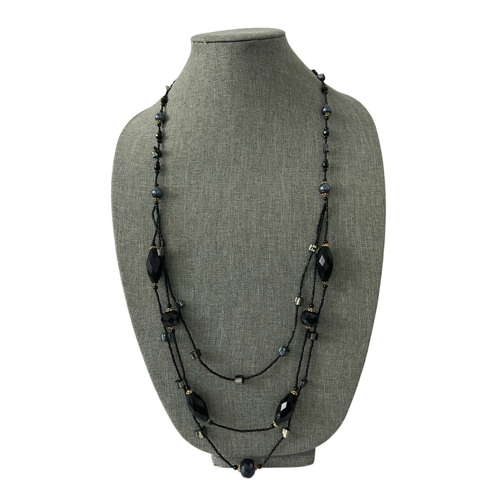 Other Layered black bead and shell necklace Size ONE SIZE - 1 Thumbnail