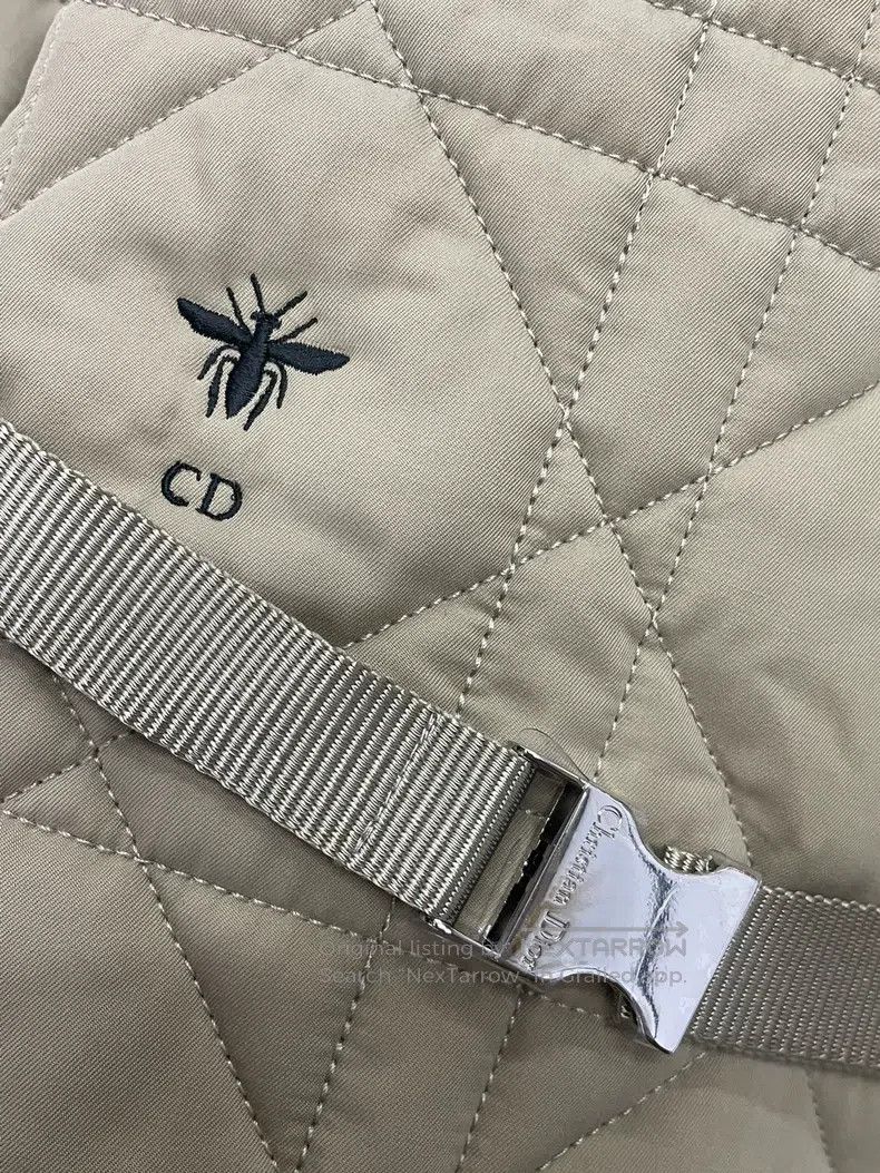 Dior Dior Khaki rattan plaid tie-up cotton jacket Size XXS / US 00 / IT 34 - 2 Thumbnail
