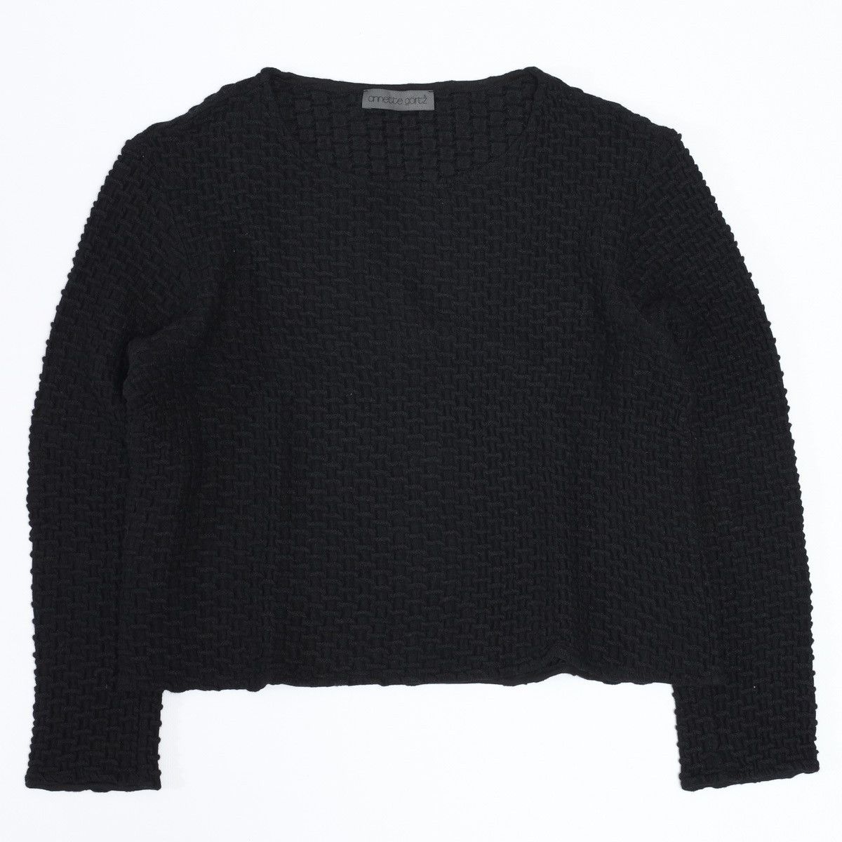 Annette Gortz Annette Gortz Wool Nylon Waffle Sweater Black Size M / US 6-8 / IT 42-44 - 1 Thumbnail