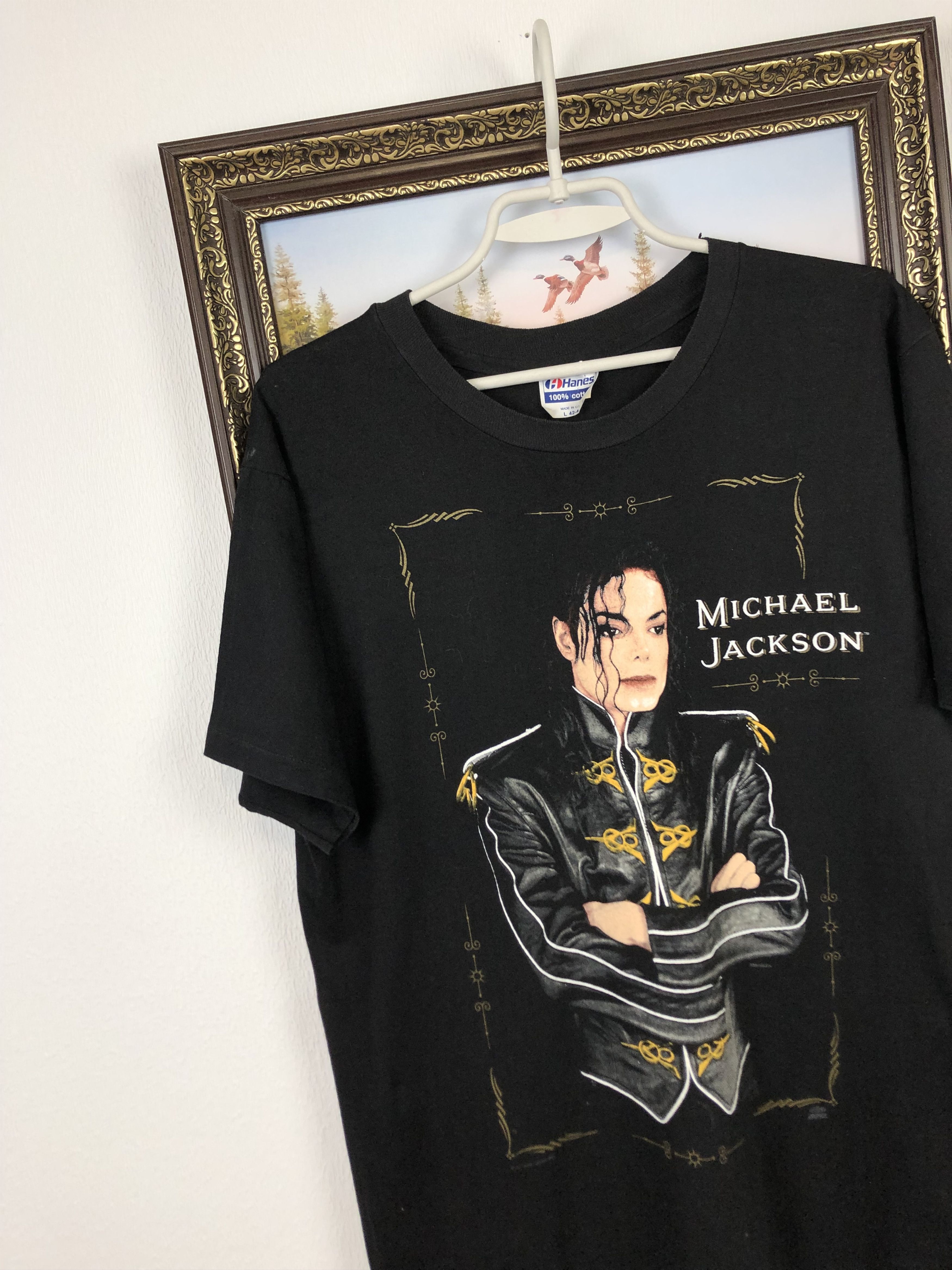 Band Tees Vintage 1992 Michael Jackson Dangerous Tee King Of Pop Rare Size US L / EU 52-54 / 3 - 3 Thumbnail