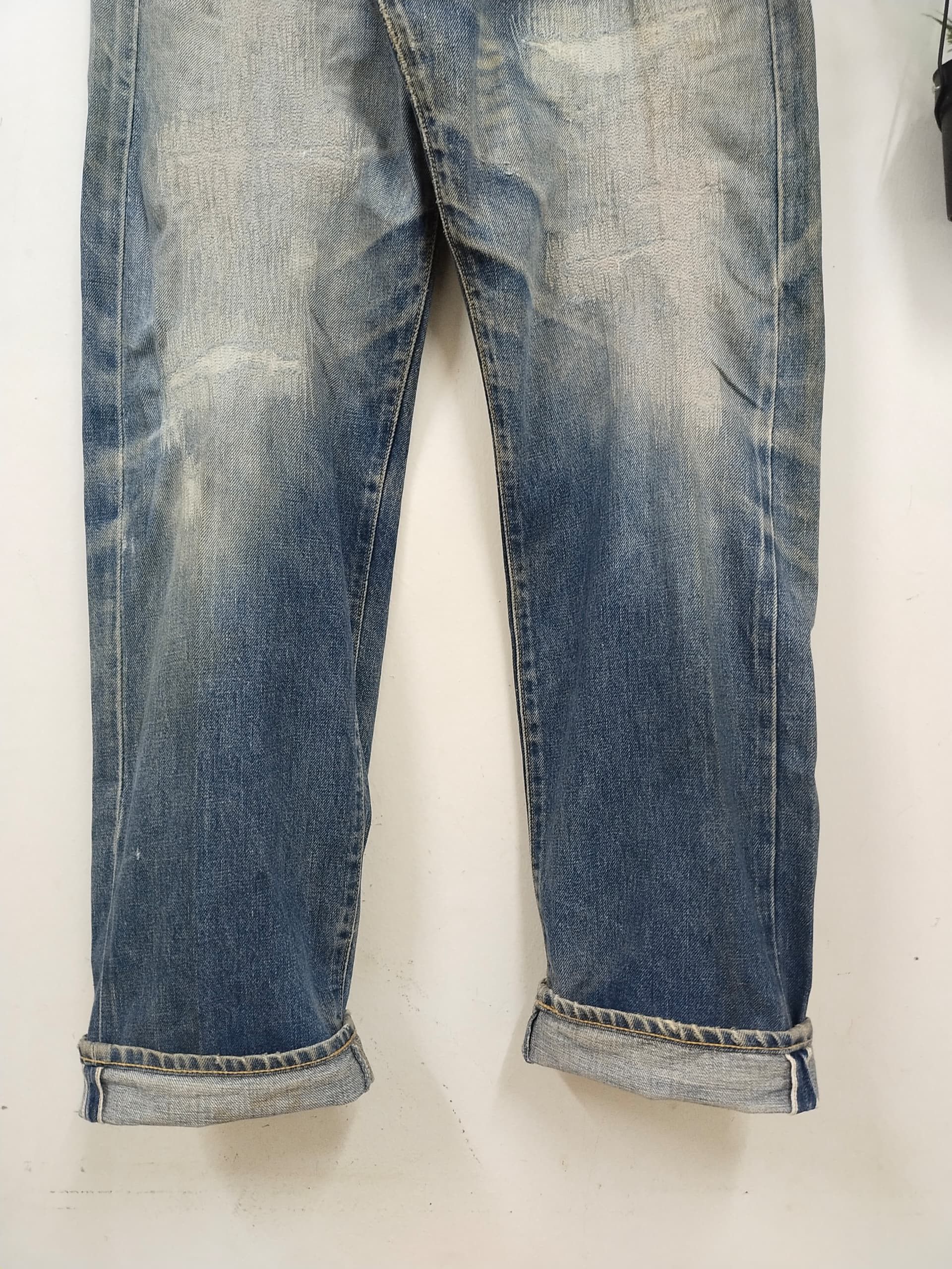 Vintage Vtg 80s 90s Nylon Jeans Selvedge Grunge Design kurt cobain Size US 32 / EU 48 - 3 Thumbnail