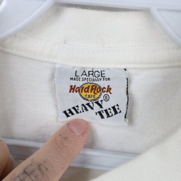 Hard Rock Cafe × Vintage Vintage 90s Hard Rock Cafe Paris Eiffel Tower T-Shirt Size US L / EU 52-54 / 3 - 7 Thumbnail