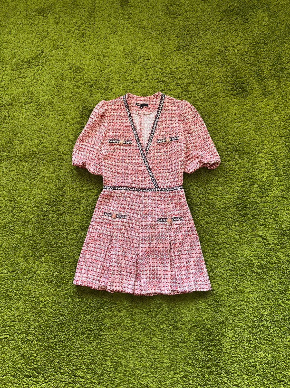 Maje oldmoney style tweed dress