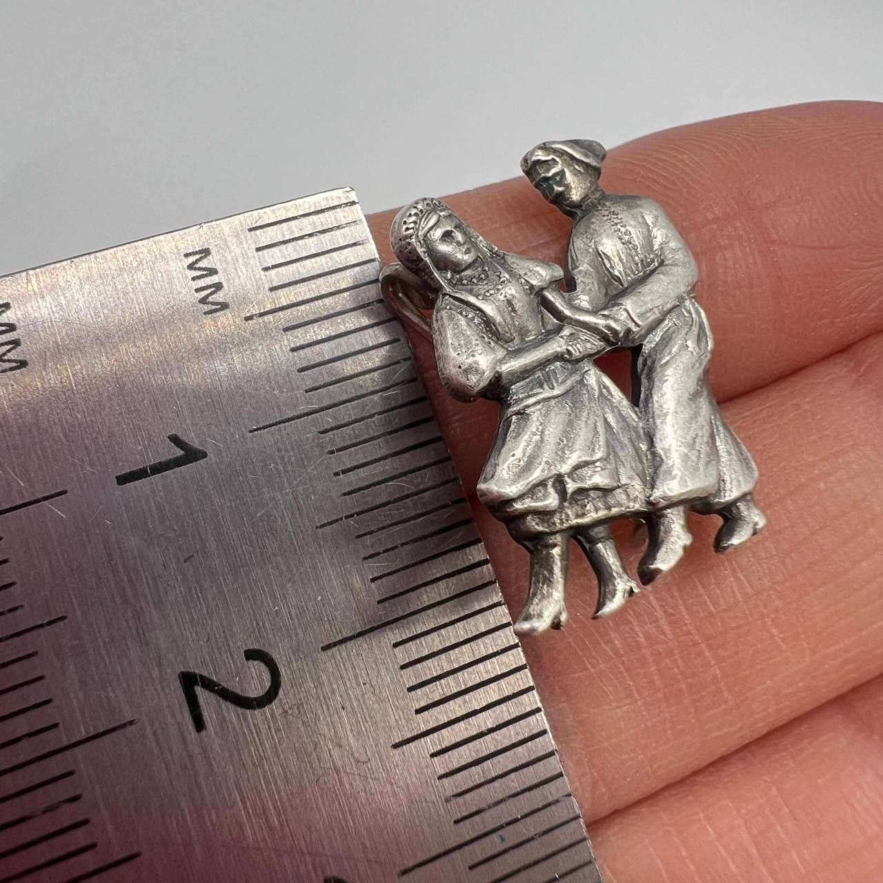 Vintage 1968 Vintage Ukrainian 875 Silver Brooch Hopak Dance Follk Size ONE SIZE - 2 Thumbnail