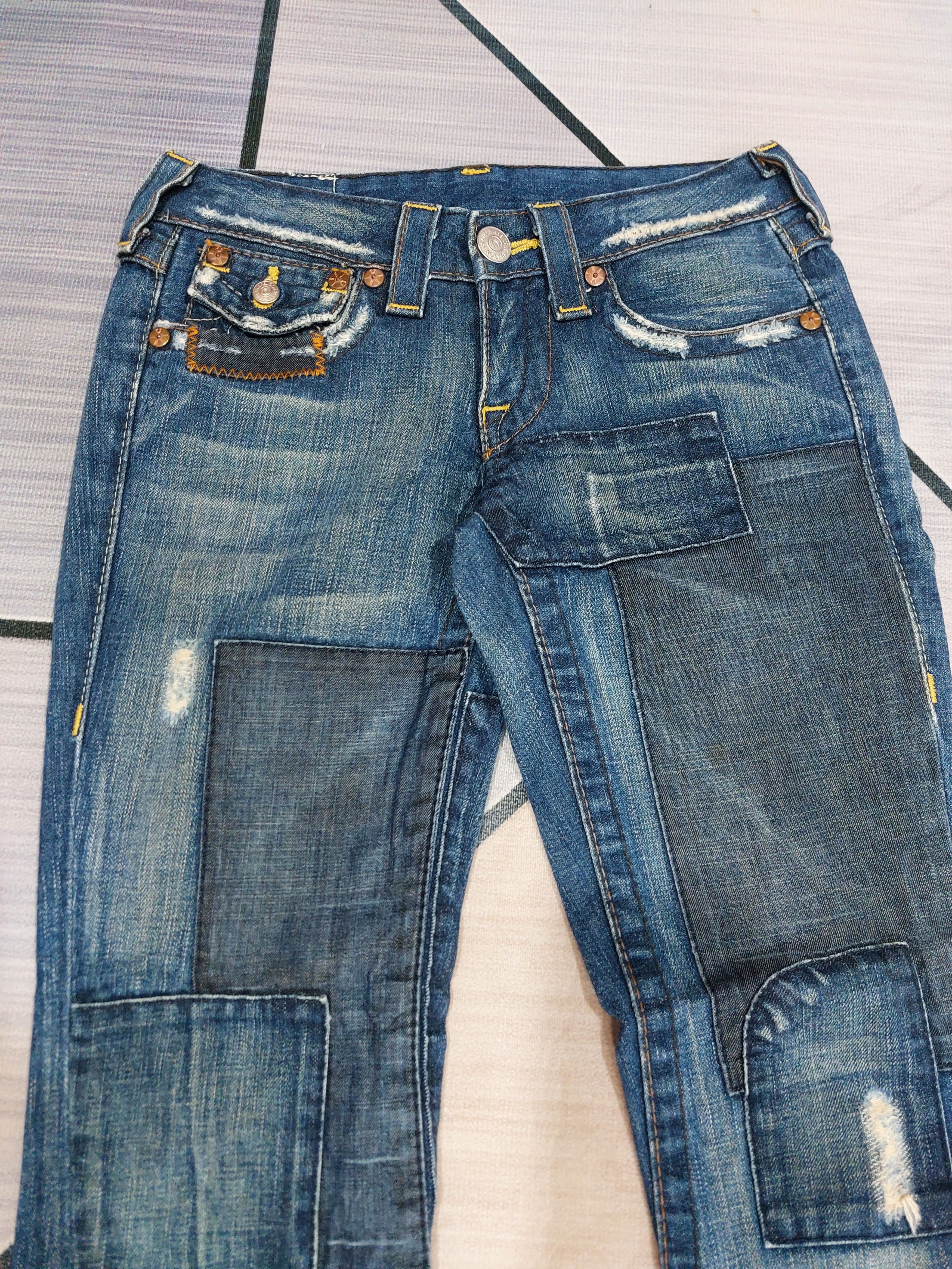 True Religion × Vintage TRUE RELIGION JOEY PATCHWORK JEANS Size 27" / US 4 / IT 40 - 5 Thumbnail