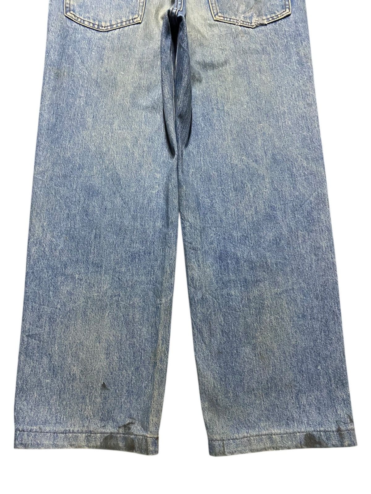 Valentino Vtg Mario Valentino Dirty Mud Wash Distressed Loose Jeans Size US 31 - 6 Thumbnail