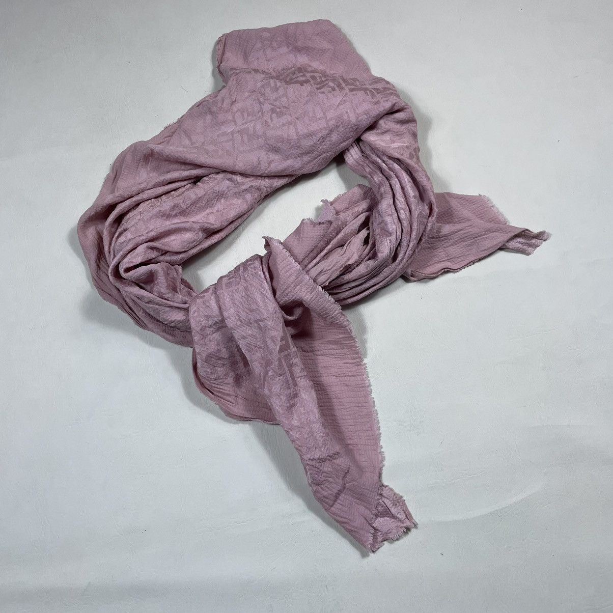 Fendi FENDI PINK MONOGRAM SCARF Size ONE SIZE - 3 Thumbnail