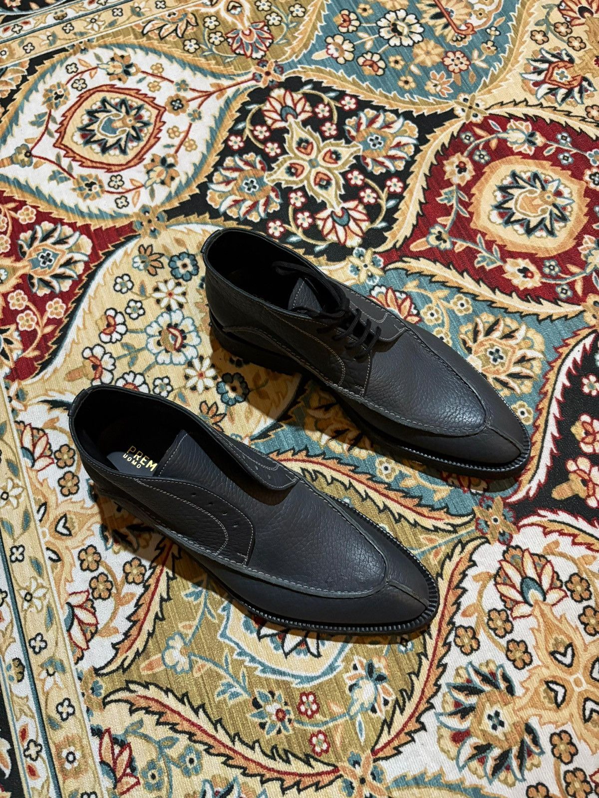 Leather × Premiata Premiata Uomo Pebbled Leather Boots Size US 6.5 / EU 39-40 - 2 Thumbnail