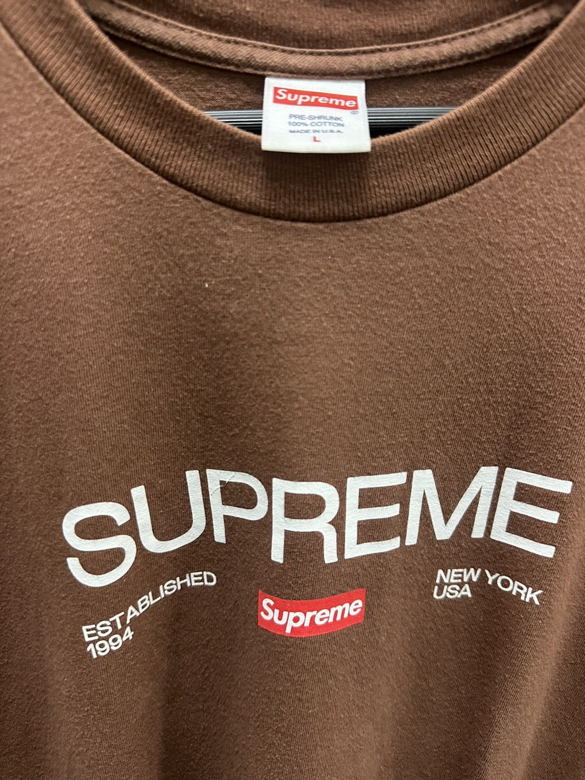 Supreme Supreme Est. 1994 Tee Size US L / EU 52-54 / 3 - 3 Thumbnail