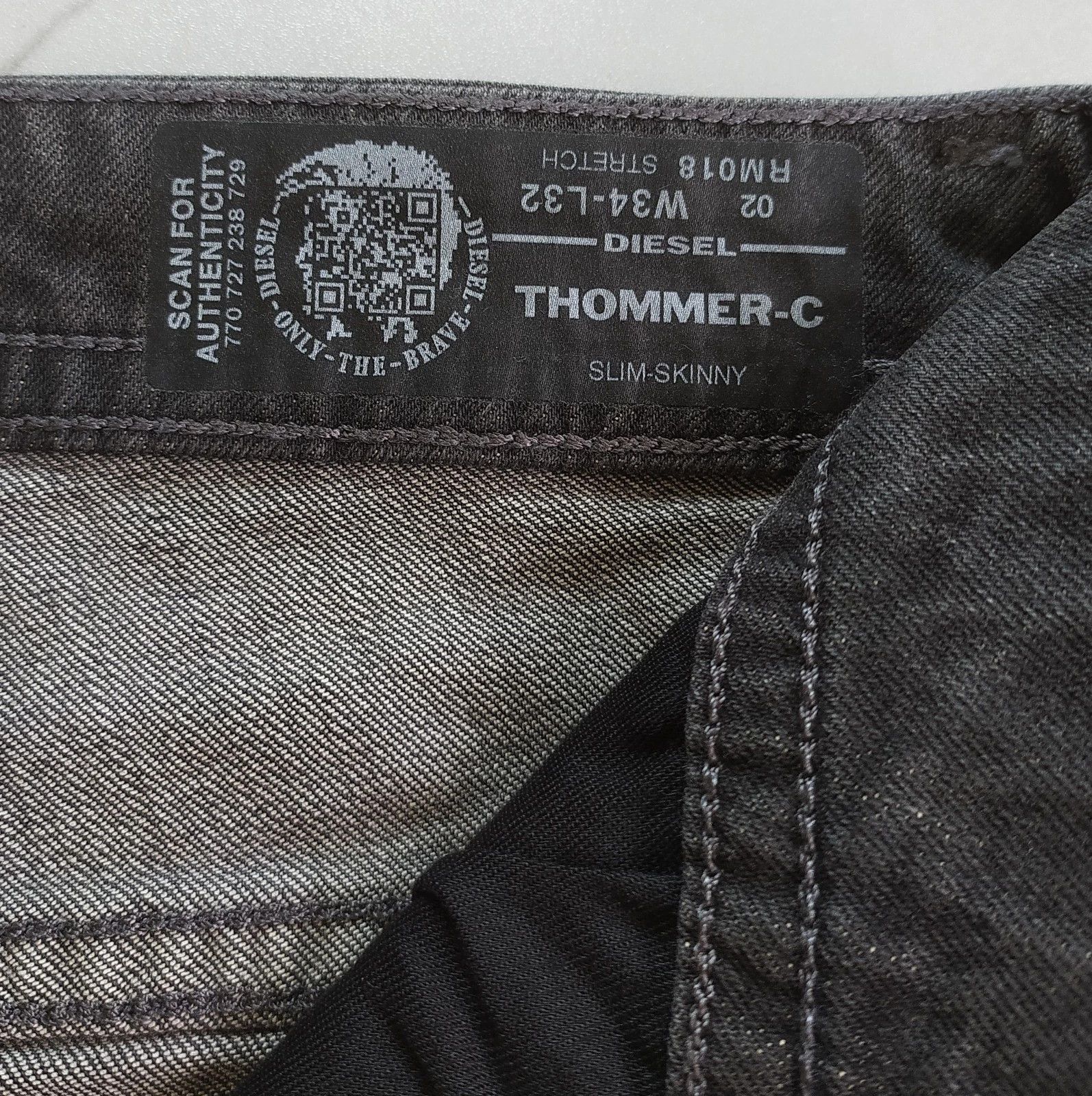 Diesel Diesel THOMMER-C L.32 MENS JEANS T/9793 Size US 34 / EU 50 - 7 Thumbnail