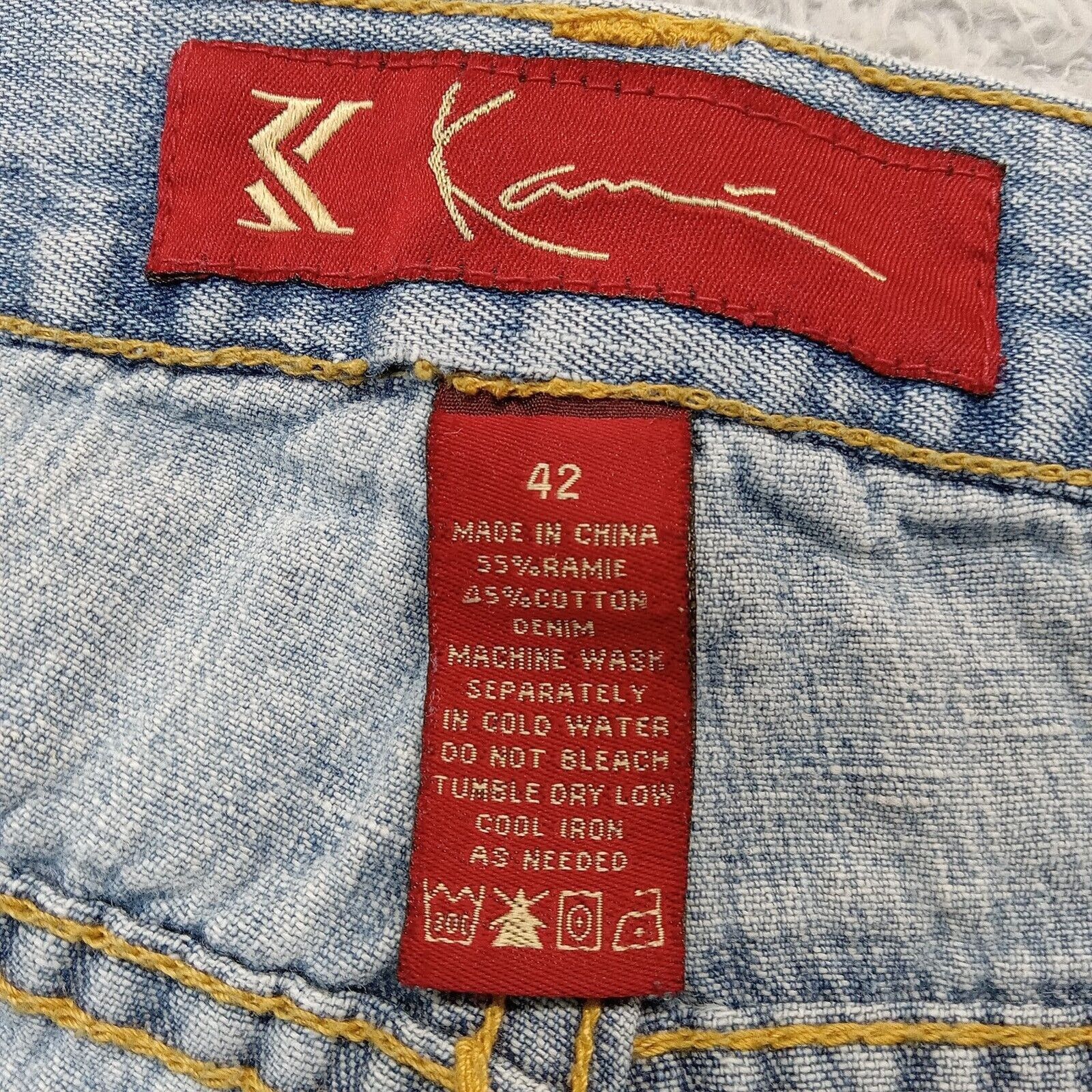 Karl Kani Karl Kani Shorts 42 Men's Baggy Hip Hop Y2K Blue Jean Denim Size US 42 / EU 58 - 4 Thumbnail
