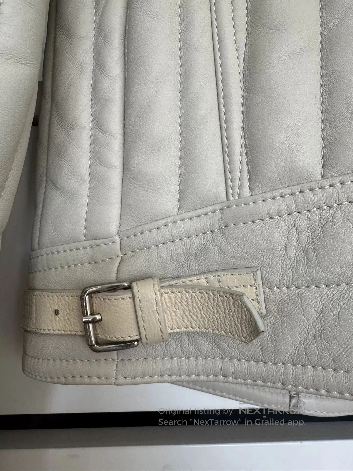 Tom Ford Rare White Leather Quilted Jacket. Size US S / EU 44-46 / 1 - 8 Thumbnail