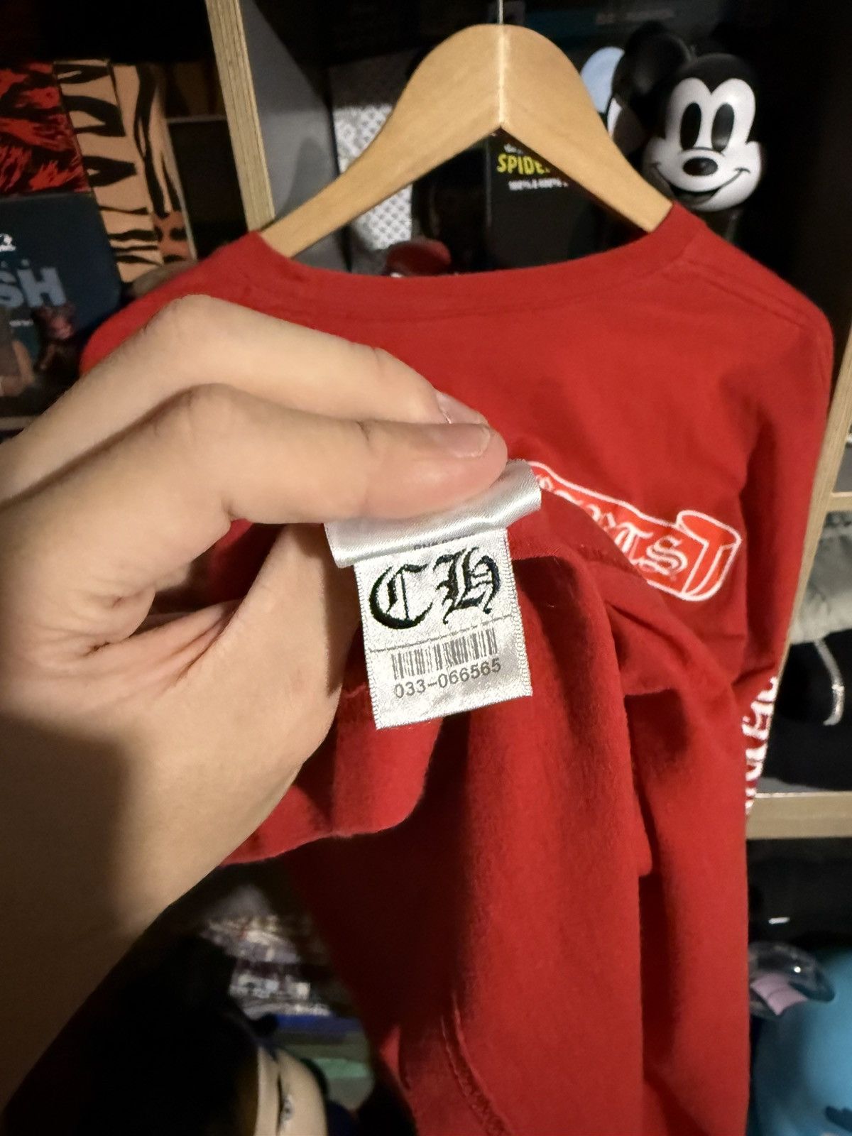 Chrome Hearts Chrome Hearts Red Scroll Logo Longsleeve T-Shirt Size US XL / EU 56 / 4 - 6 Thumbnail