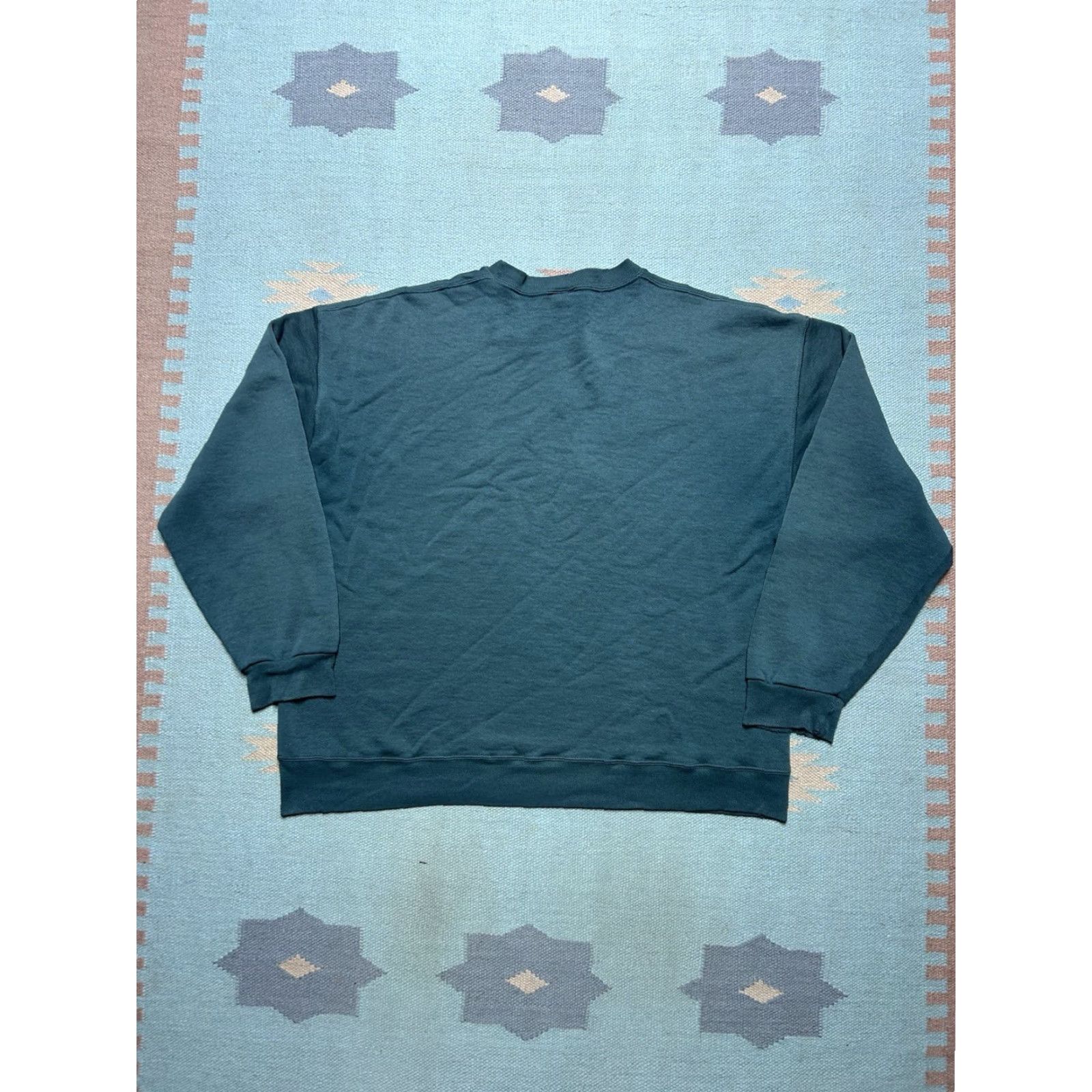 Russell Athletic VINTAGE 90s Russell Athletic Crewneck Sweatshirt XL Men Green Gradient Sun Faded Pullover Size US XL / EU 56 / 4 - 7 Thumbnail