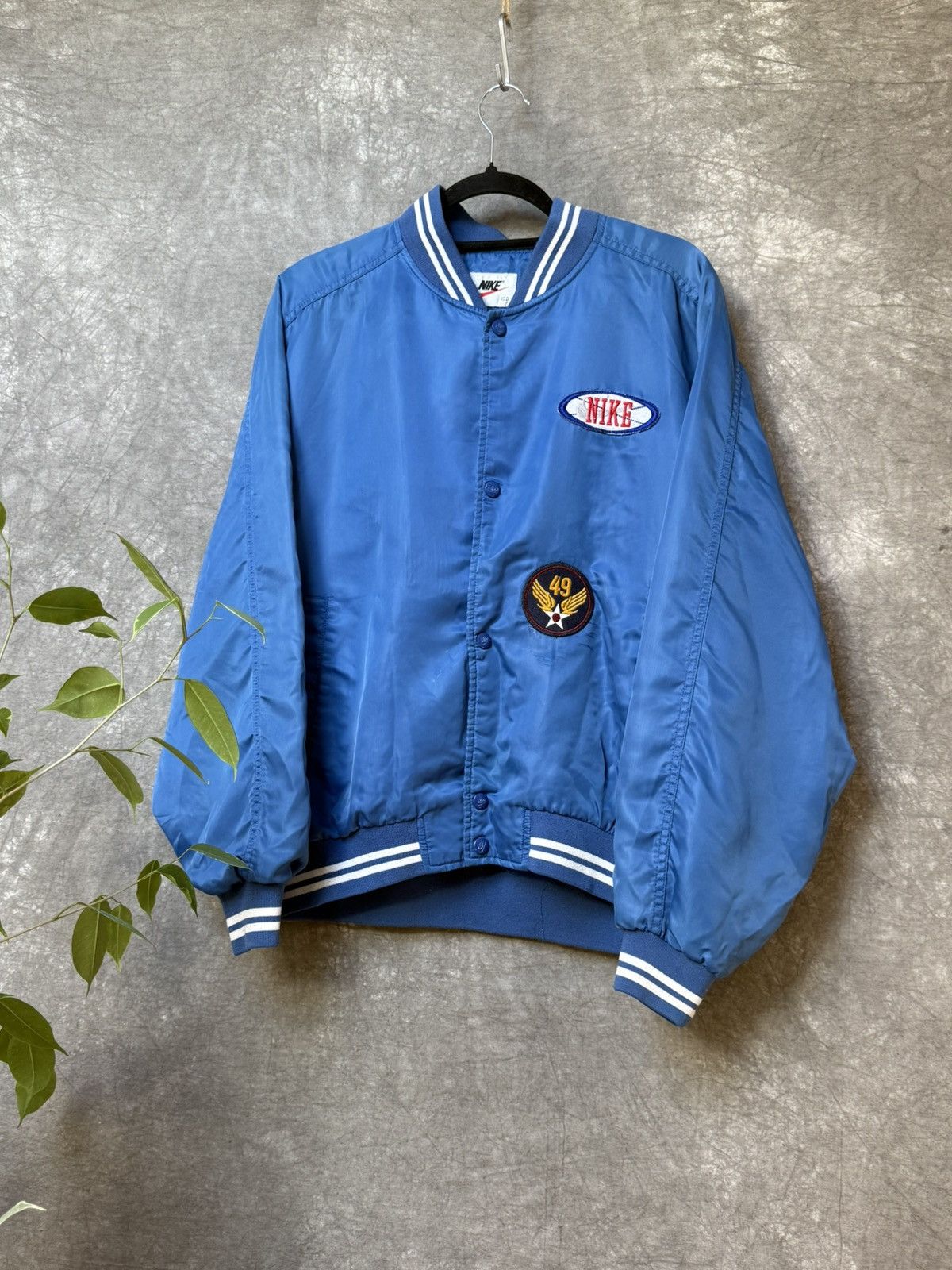 Japanese Brand × Nike × Vintage Vintage Sunfaded Nike Varsity Jacket Size US M / EU 48-50 / 2 - 2 Thumbnail