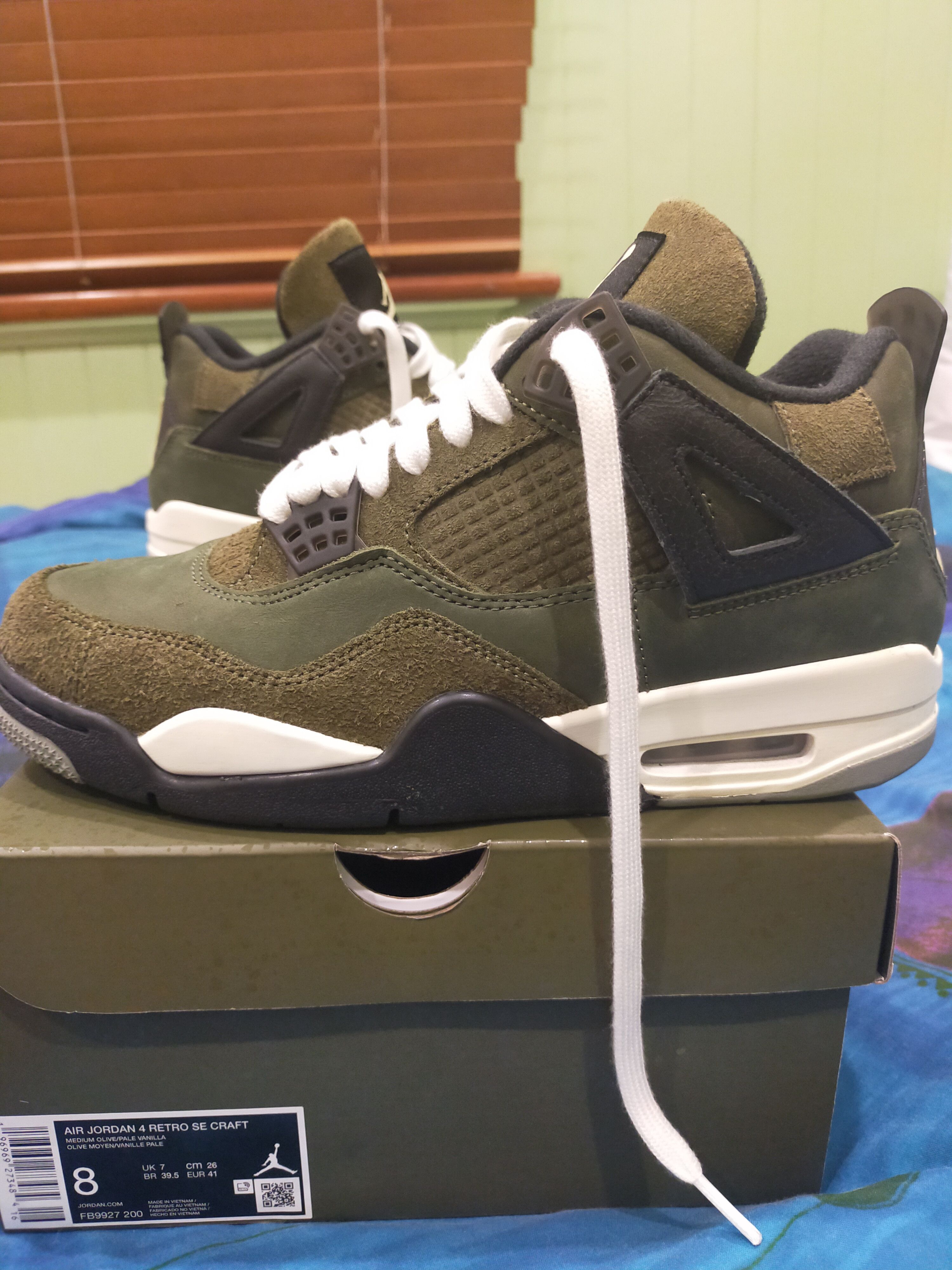 Jordan Brand Jordan 4 Olive Nike air retro SE Craft size 8 m / 9.5 w Size US 8 / EU 41 - 2 Thumbnail
