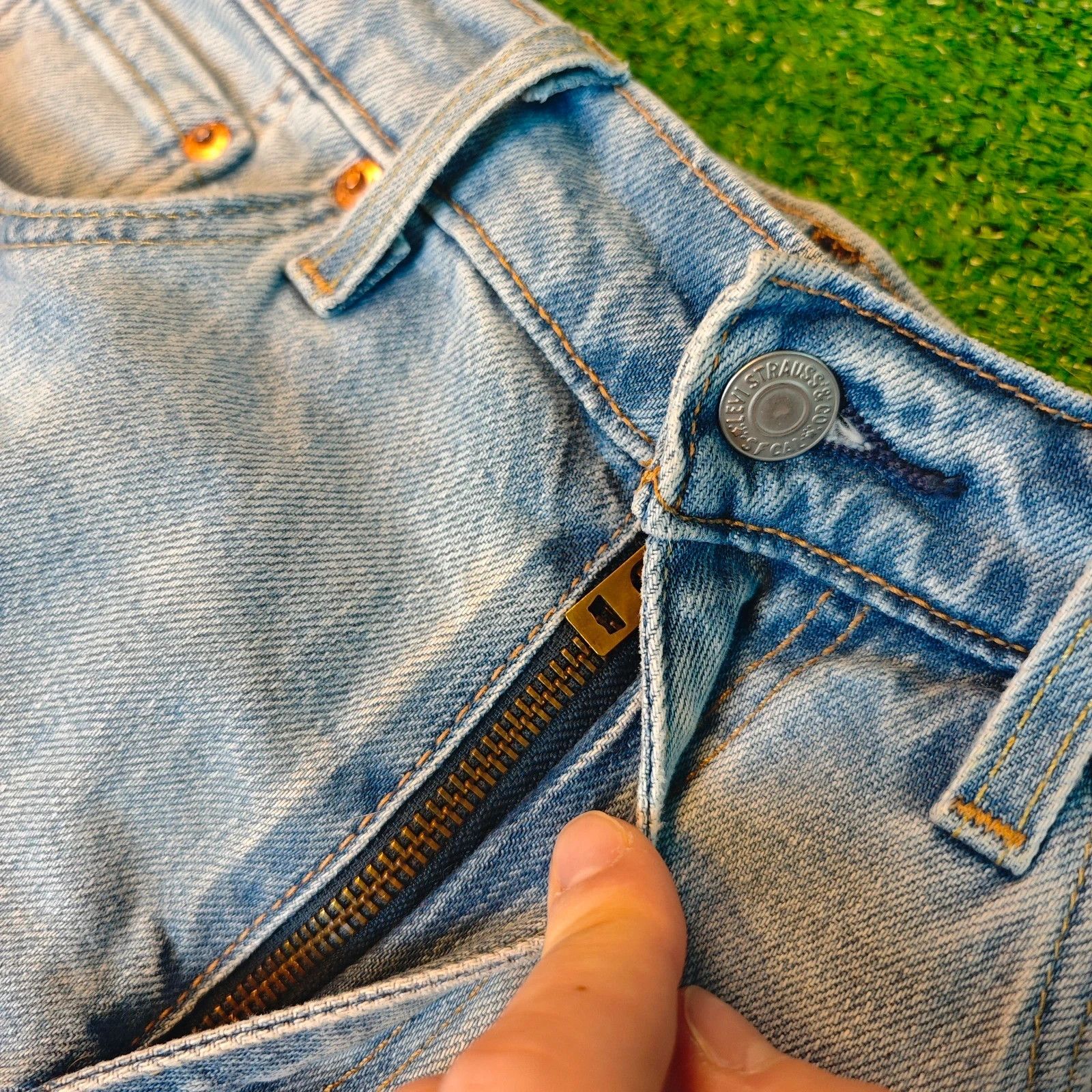 Levi's Levi's 502 Jeans Mens 29x32 Blue straight drip y2k Size US 29 - 5 Thumbnail