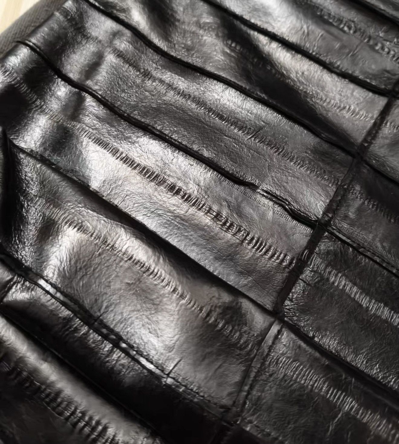 Rick Owens Brand New】RO Rick Owens SS 2018, eel skin crossbody bag Size ONE SIZE - 2 Thumbnail