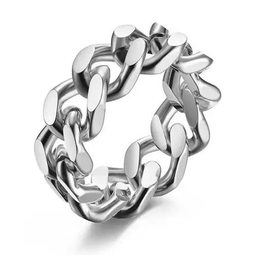 Jewelry Stainless Steel Ring y2k streetwear style Size ONE SIZE - 3 Thumbnail