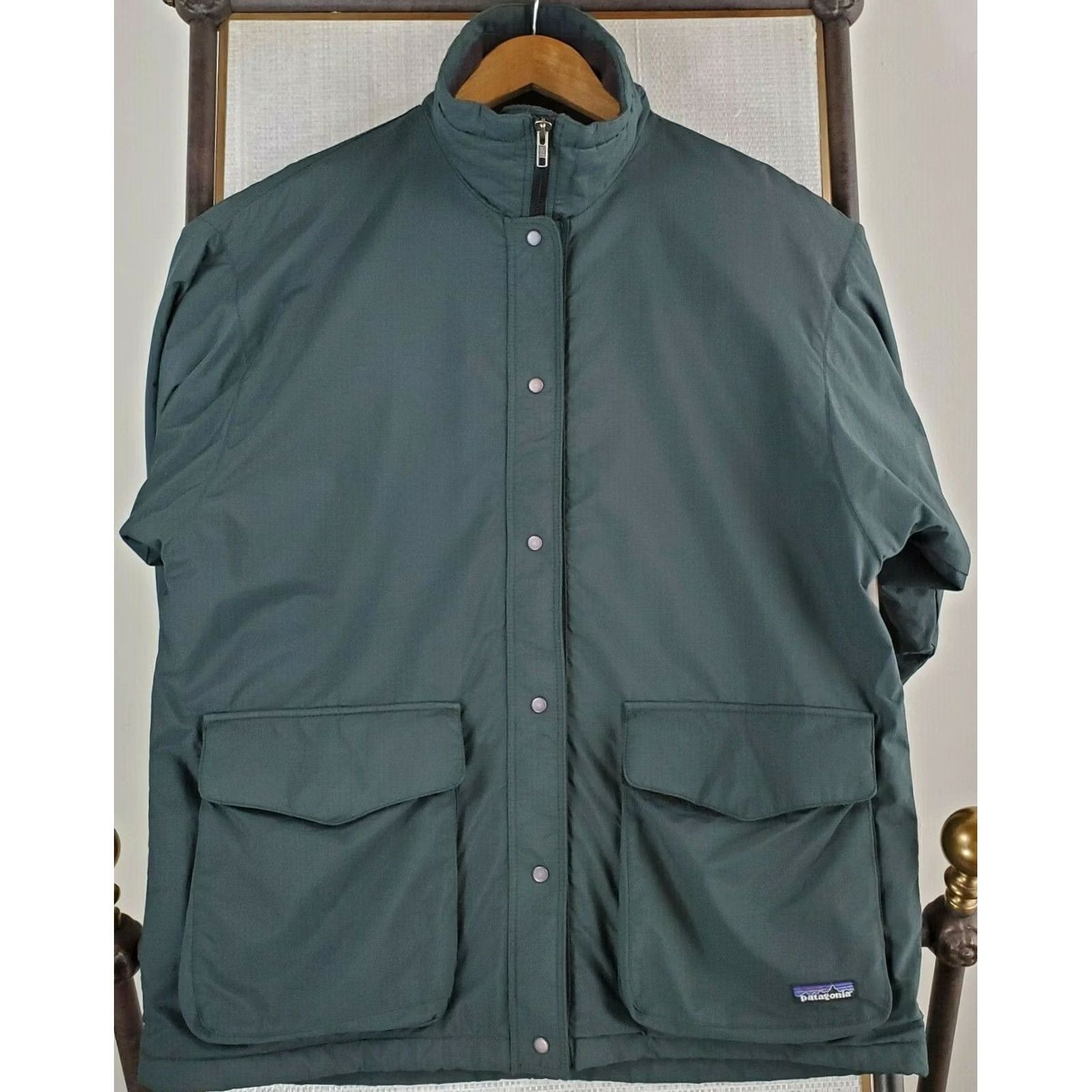 Patagonia VINTAGE Patagonia AZTEC Southwest Women's Medium Softshell Jacket Green USA Made 2005 Parka Windproof Water Resistant Fleece Lined Size M / US 6-8 / IT 42-44 - 7 Thumbnail