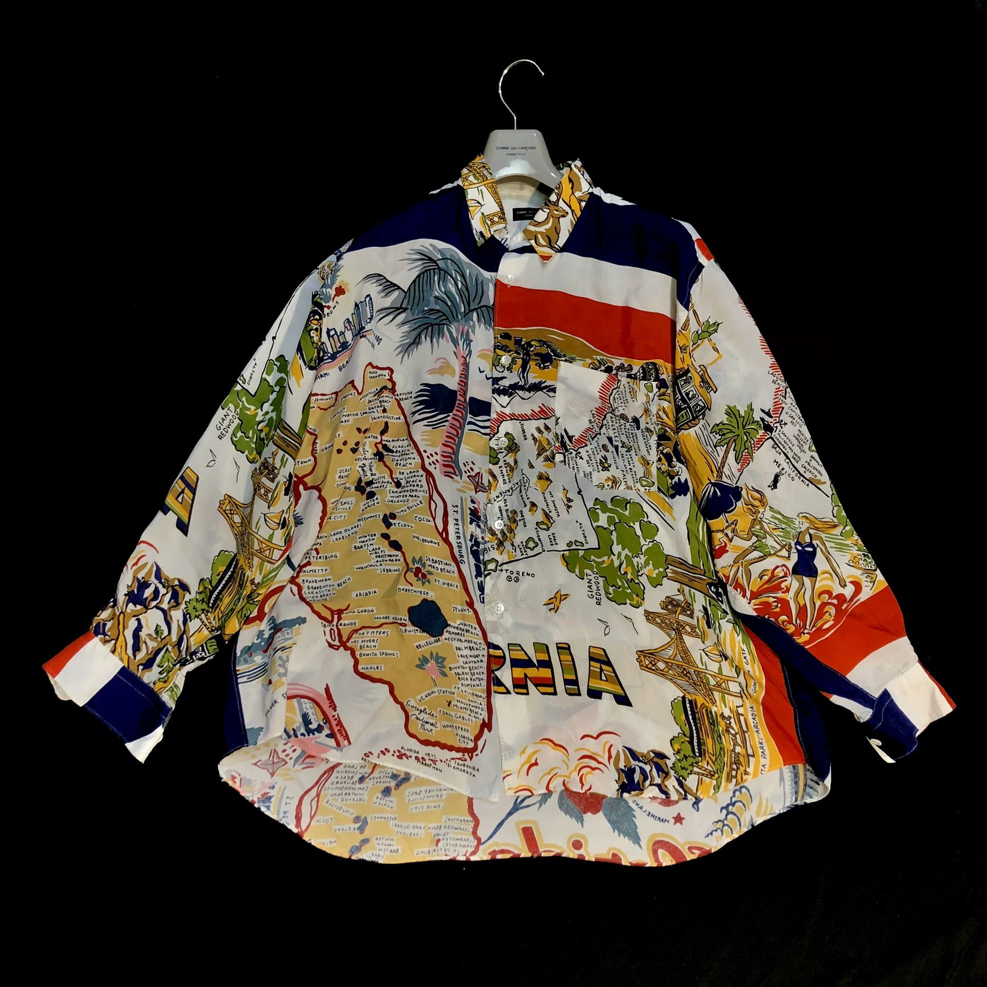 Comme des Garcons comme des garcons vintage silk map shirt Size US L / EU 52-54 / 3 - 1 Thumbnail