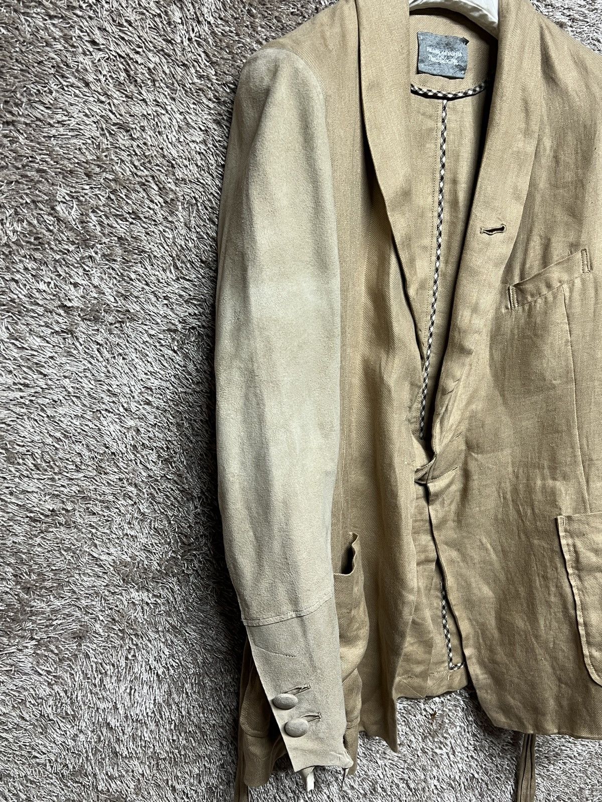 Takahiromiyashita The Soloist. 13-14 era. Leather Sleeve Jacket. Size US S / EU 44-46 / 1 - 2 Thumbnail