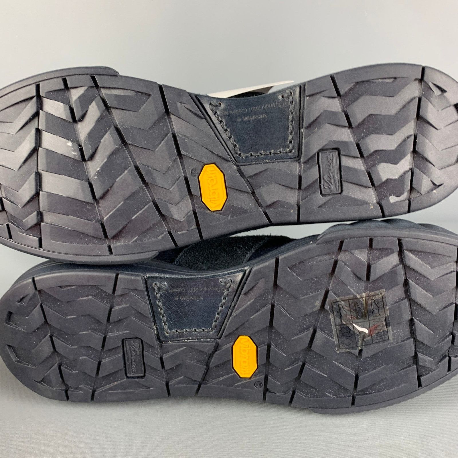 Visvim VISVIM 10.5 Navy Mixed Material Lanier High-Top Sneakers Size US 10.5 / EU 43-44 - 9 Thumbnail