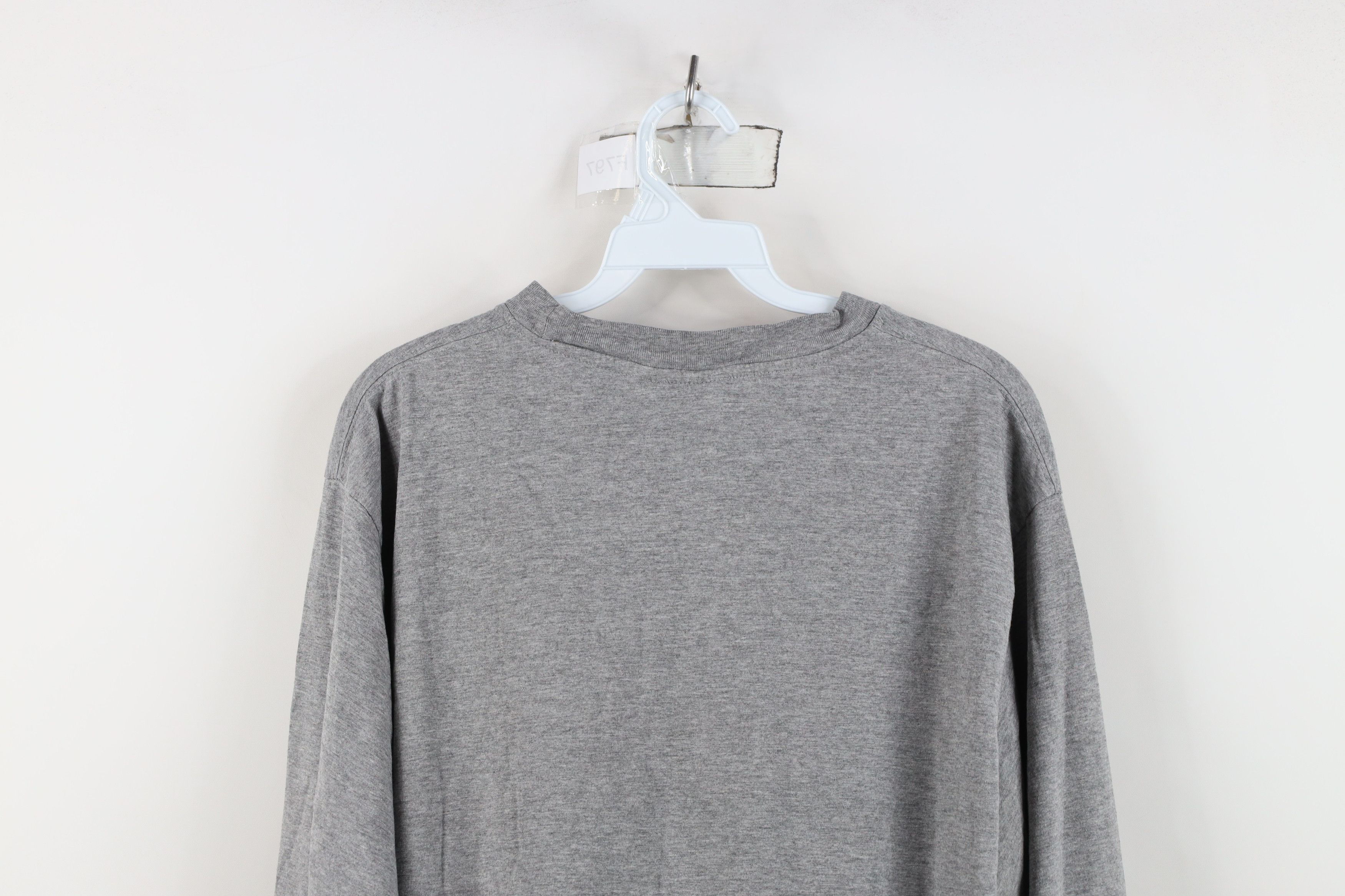 Vintage Vintage 90s Duke University Long Sleeve T-Shirt Heather Gray Size US XL / EU 56 / 4 - 13 Thumbnail