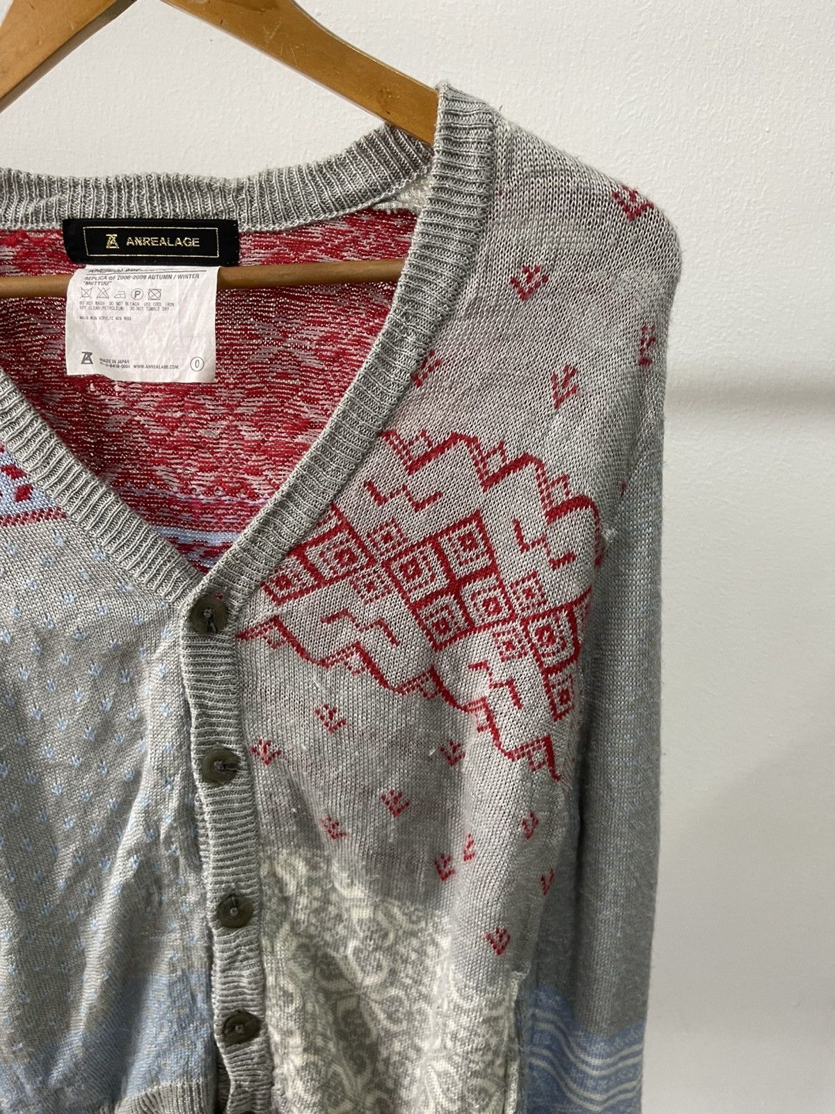 ANREALAGE Replica A/W 2008-2009 'MUTYUU' Cardigan Size US XS / EU 42 / 0 - 6 Thumbnail