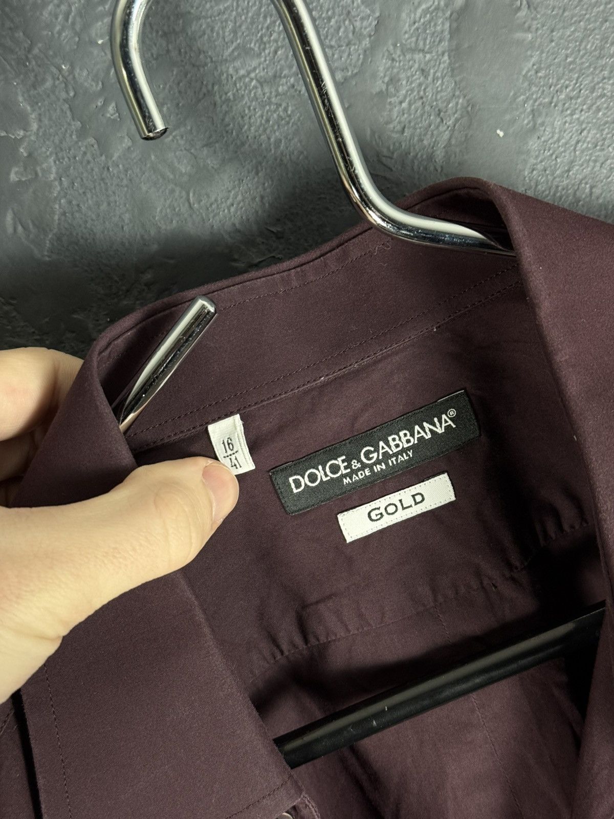 Dolce & Gabbana Dolce & Gabbana Gold Shirt Men's Size 41/16 Size US M / EU 48-50 / 2 - 5 Thumbnail