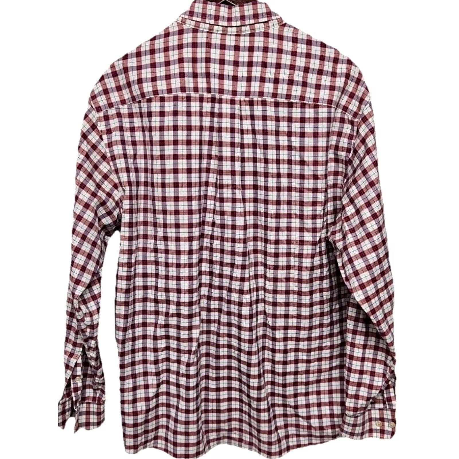 Jos. A. Bank Jos A Bank Traveler’s Collection Plaid Button Down Shirt Men’s XL 100% Cotton Red Plaid Button-Up Adult Men Size US XL / EU 56 / 4 - 5 Thumbnail