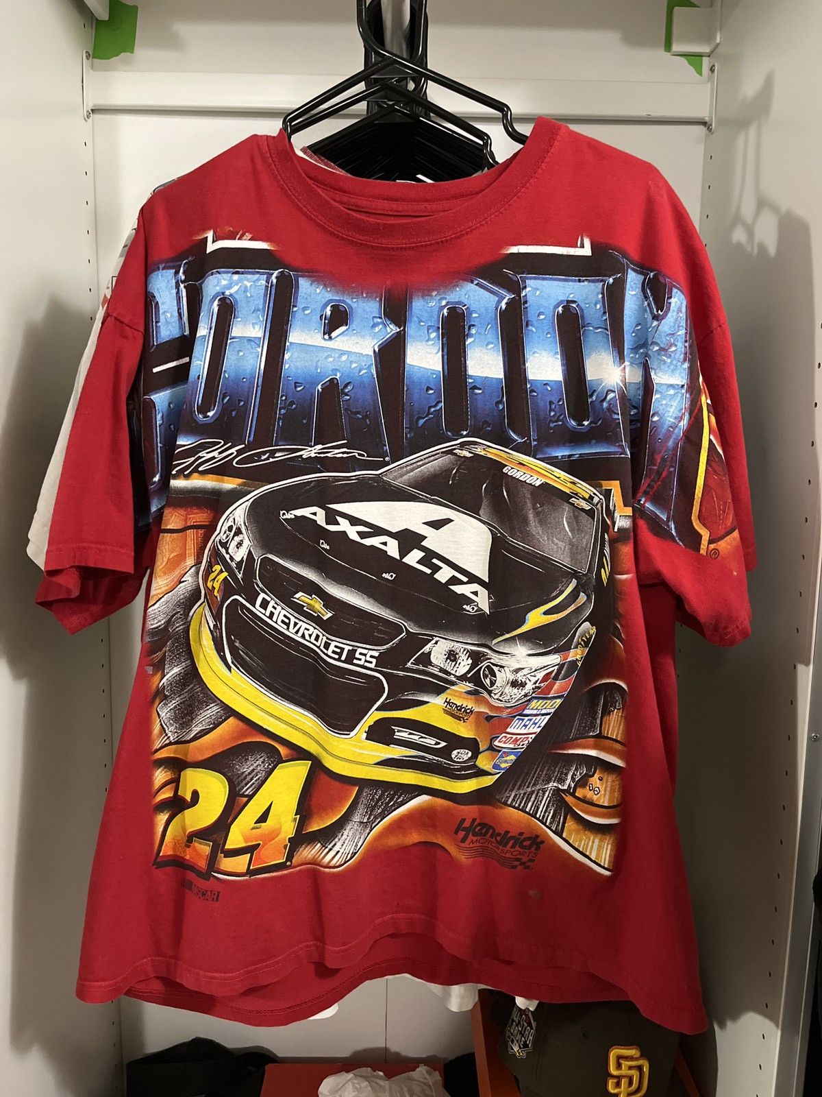 image of Chase Authentics Jeff Gordon 2013 Aop Tshirt Chase Authenticator in Red, Men's (Size XL)