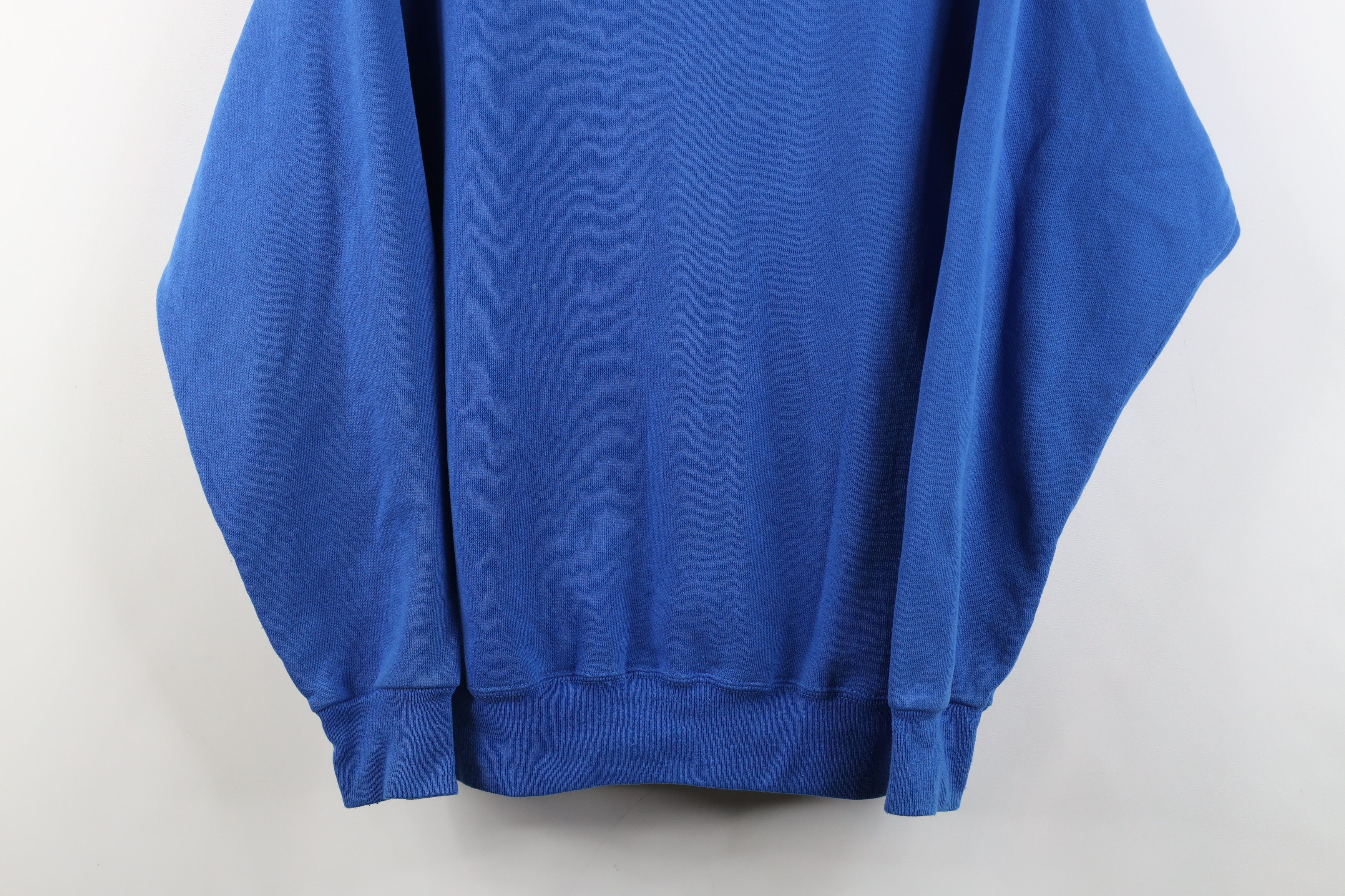 Vintage Vintage 80s 90s Streetwear Crewneck Sweatshirt Blue USA Size US L / EU 52-54 / 3 - 3 Thumbnail