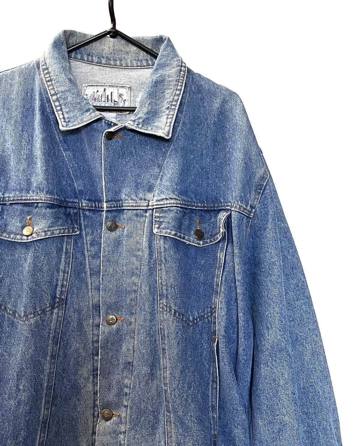 Vintage 🔥VINTAGE 1990S DENIM JACKET MADE IN ITALY Size US L / EU 52-54 / 3 - 4 Thumbnail
