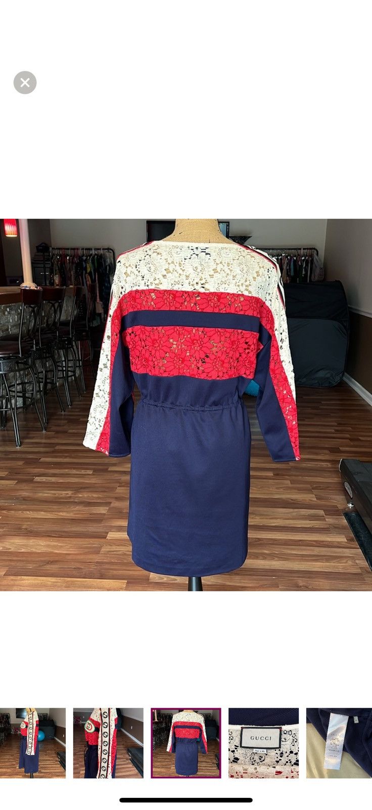 Gucci Gucci size medium monogram sleeves drawstring dress Size M / US 6-8 / IT 42-44 - 10 Thumbnail