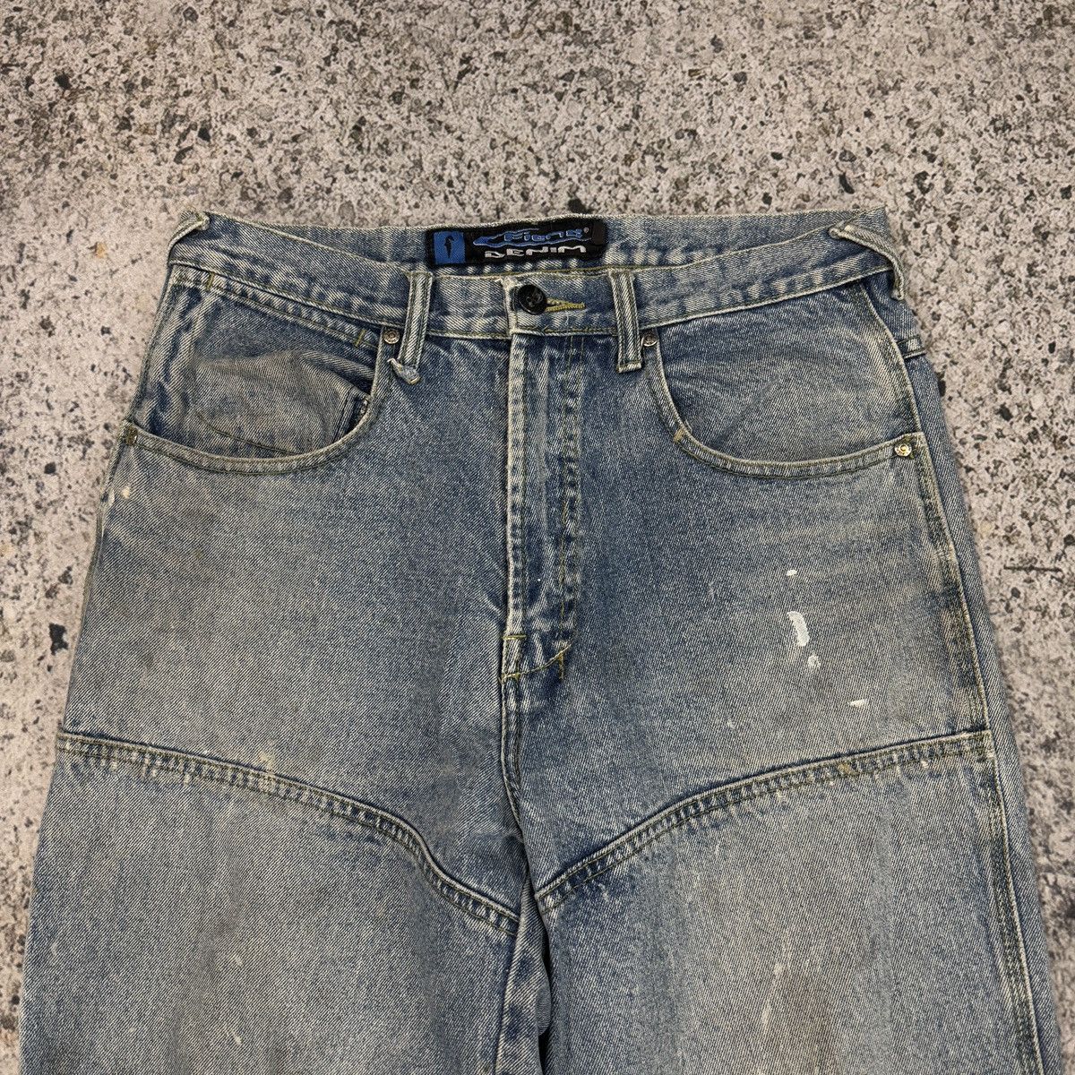 Vintage 90s Fiend Thrashed Faded Distressed Skater Jeans ERD Grunge Size US 32 / EU 48 - 3 Thumbnail