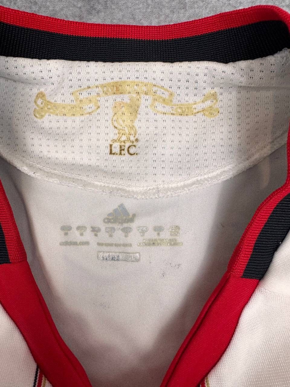 Adidas Liverpool FC 2010/11 Away Men's Football Jersey White Size M Size US M / EU 48-50 / 2 - 5 Thumbnail