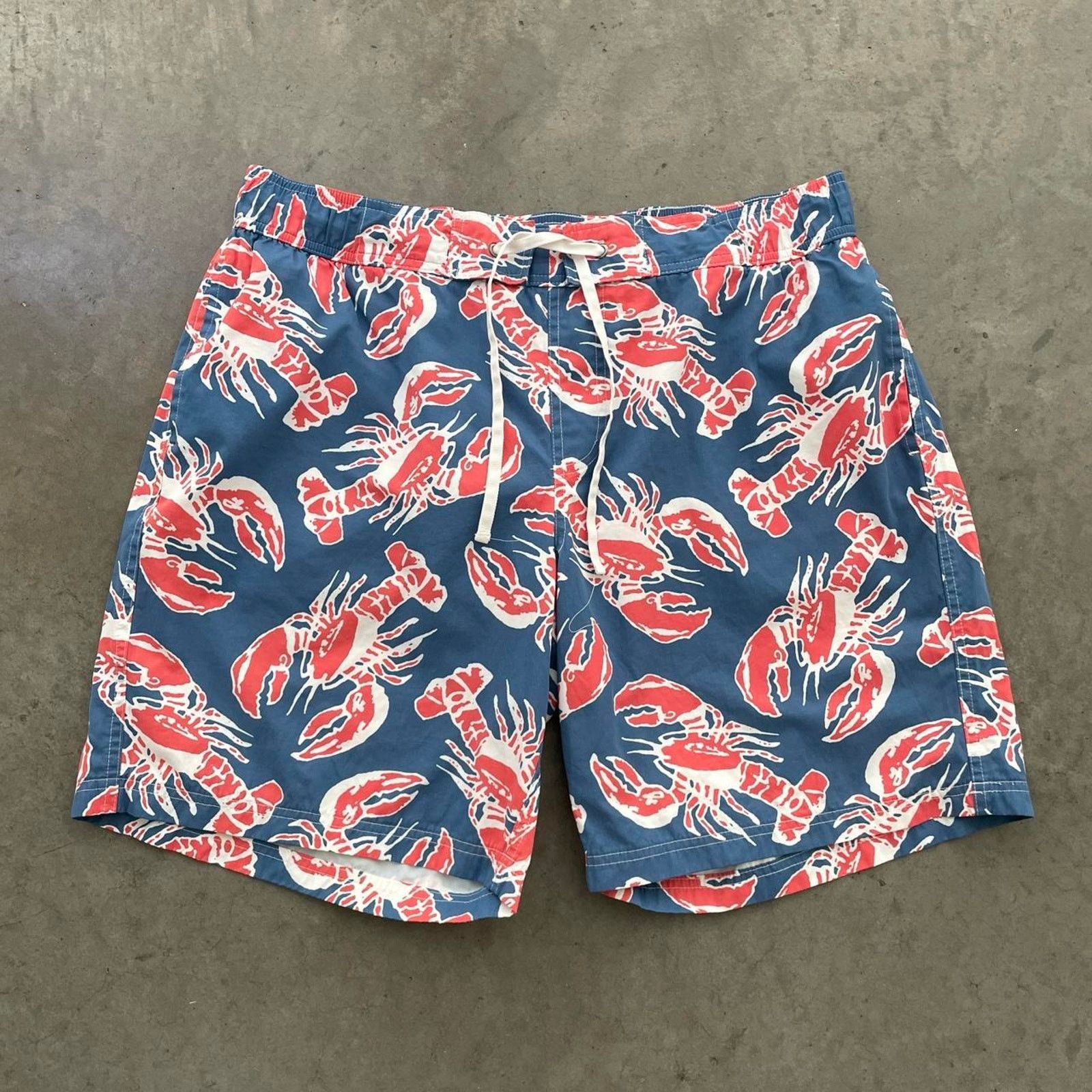 L.L. Bean L.L.Bean Blue Lobster Swim Trunks Size US 36 / EU 52 - 1 Thumbnail